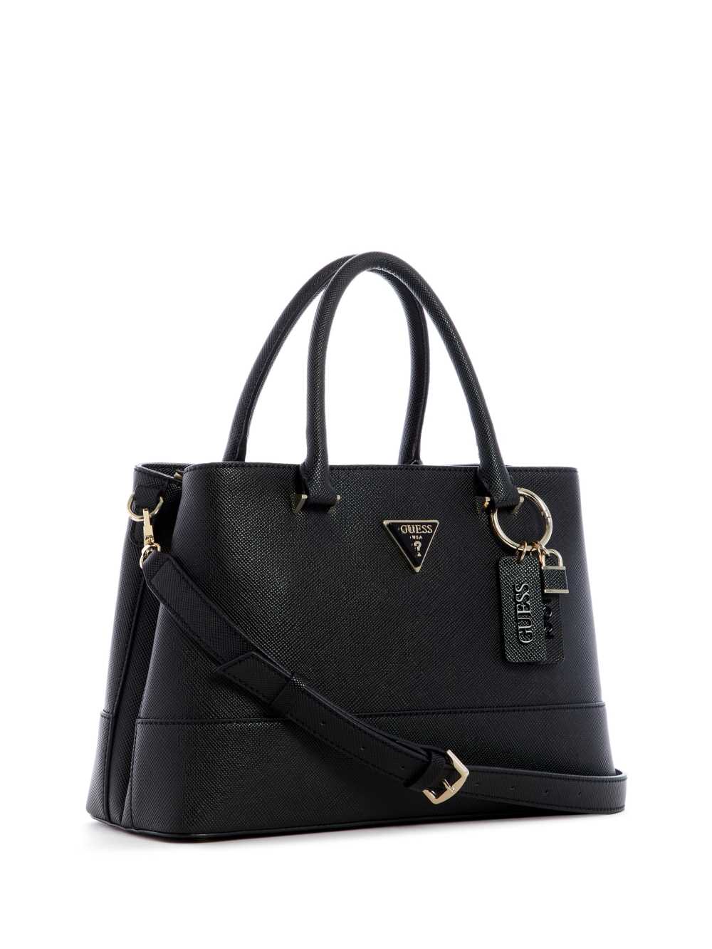 Guess Cordelia Luxury Satchel Väska Dam Svarta | 907423-UMN