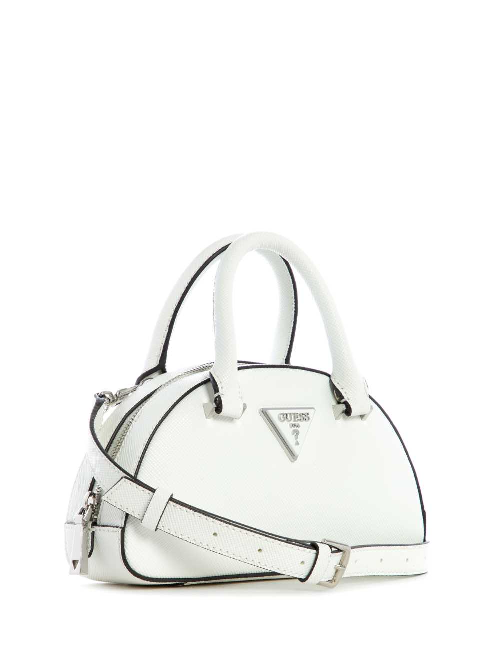 Guess Cordelia Mini Dome Satchel Väska Dam Vita | 731690-AGP