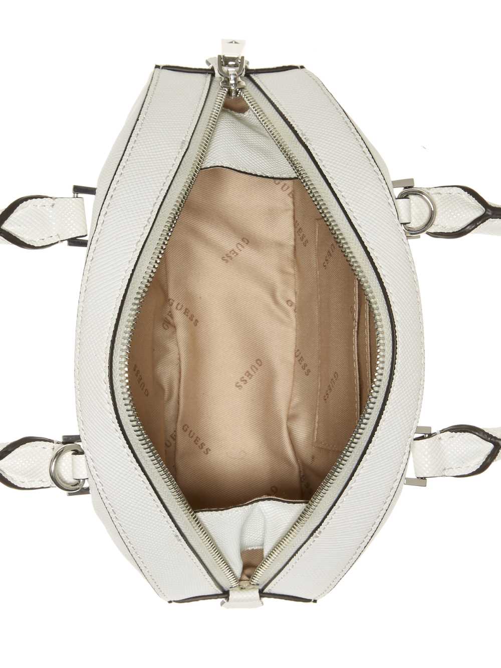 Guess Cordelia Mini Dome Satchel Väska Dam Vita | 731690-AGP
