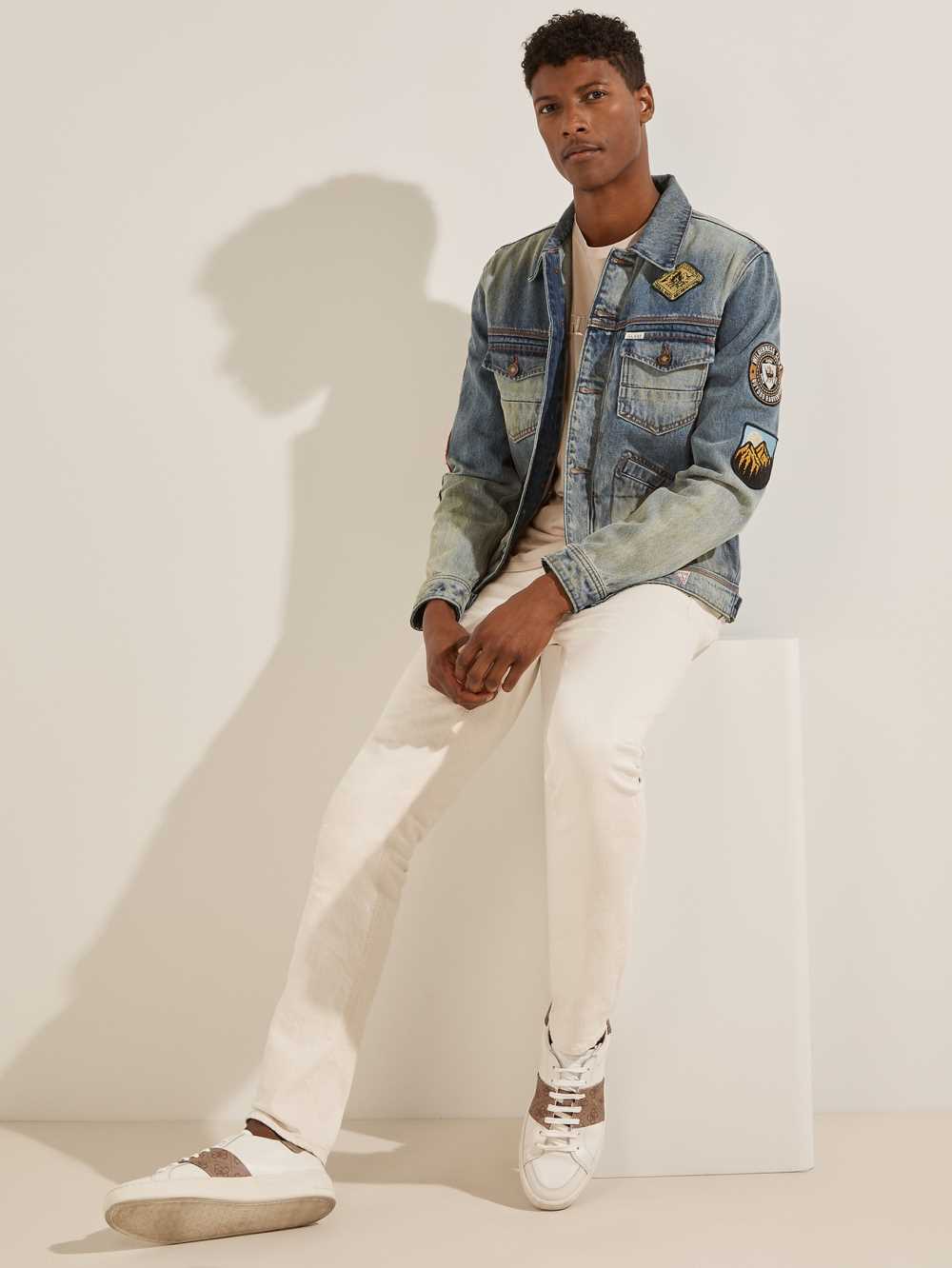 Guess Dillon Heritage Denim Jacka Herr Blå | 895130-PVU