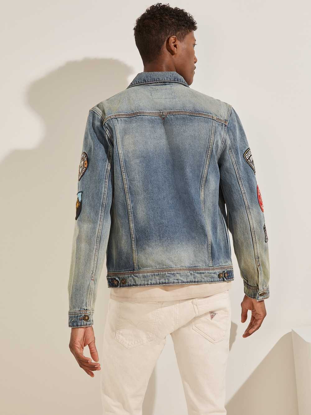 Guess Dillon Heritage Denim Jacka Herr Blå | 895130-PVU