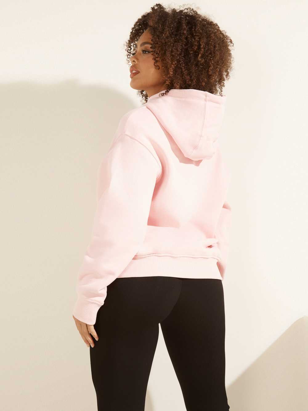 Guess Eco Alisha Hooded Sweatshirt Dam Ljusrosa | 478915-SMQ