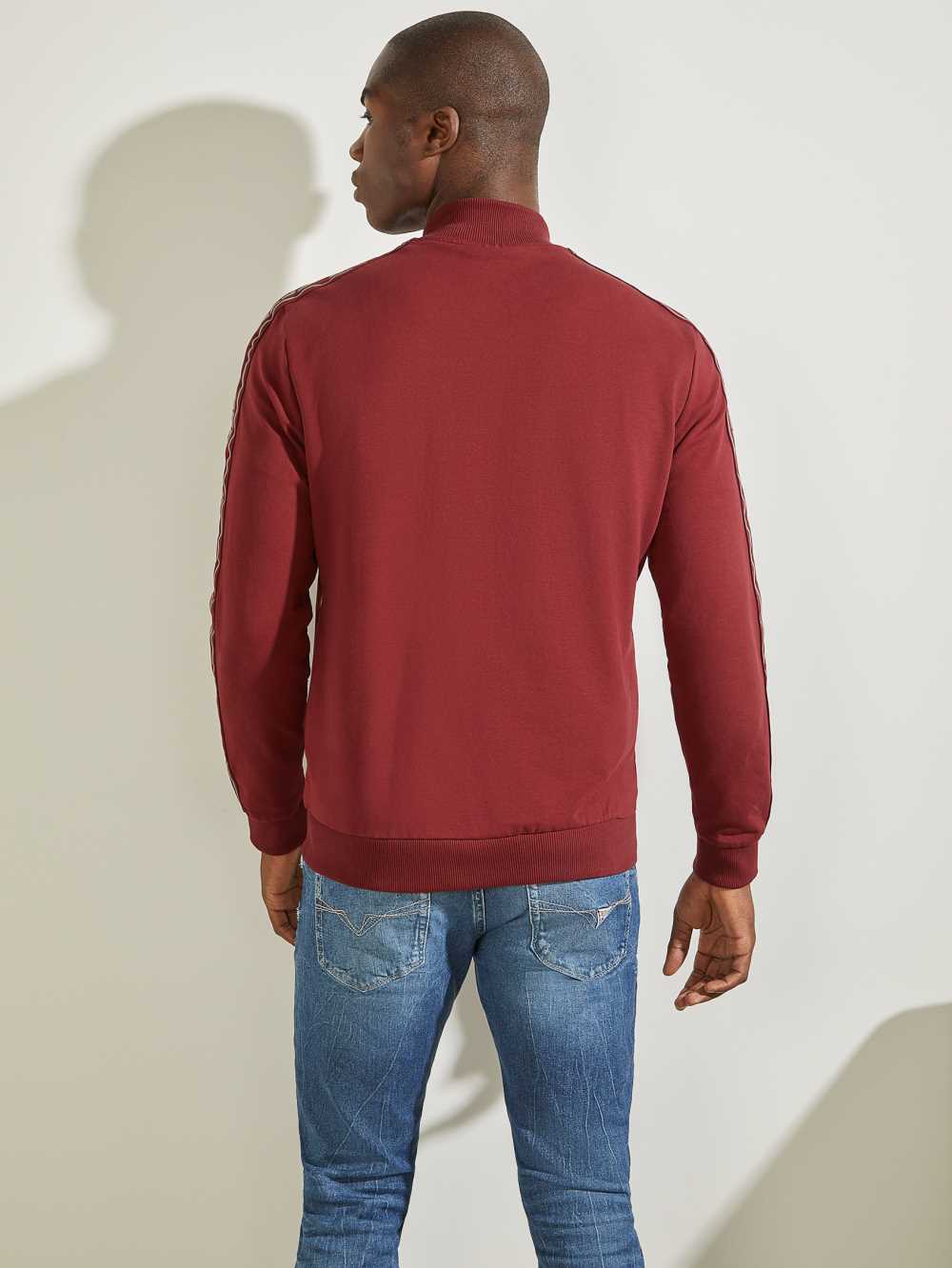 Guess Eco Arlo Logo Tape Jacka Herr Vinröda | 674359-USH