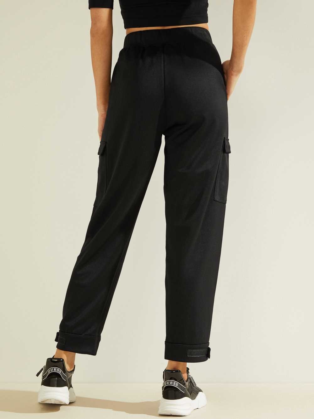 Guess Eco Callista Cargo Mjukisbyxor Dam Svarta | 982471-RPF