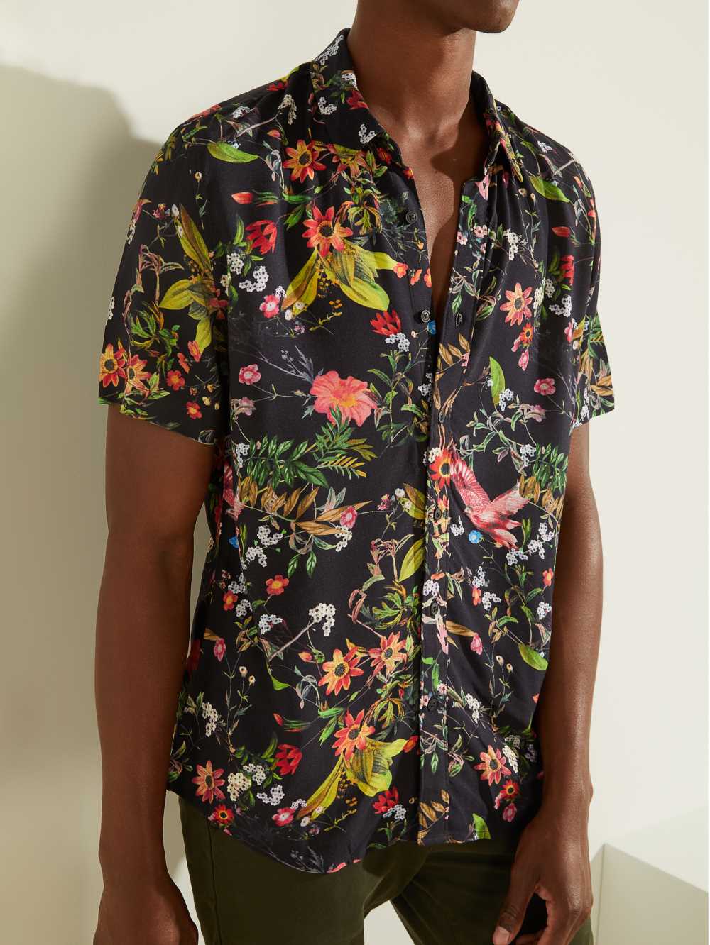 Guess Eco Flower Market Skjorta Herr Blommiga | 680391-HLO