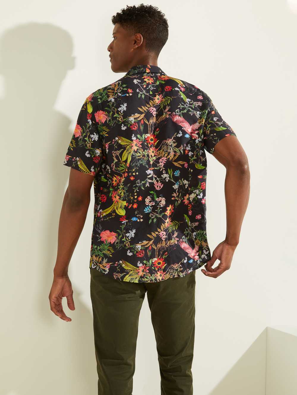 Guess Eco Flower Market Skjorta Herr Blommiga | 680391-HLO
