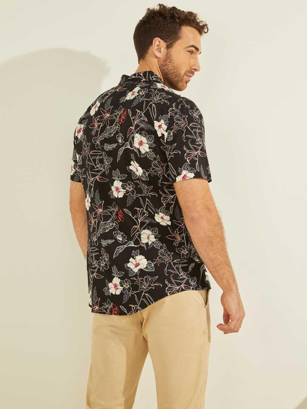 Guess Eco Rayon Westbury Skjorta Herr Blommiga | 983642-OFP