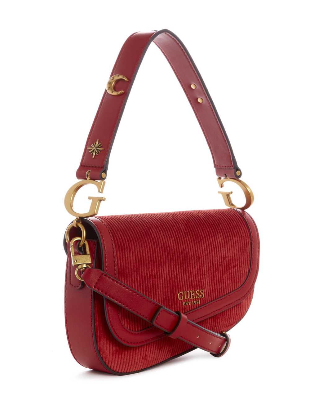 Guess G-Dream Corduroy Flap Axelväska Dam Mörkkungsblått | 901473-TGF