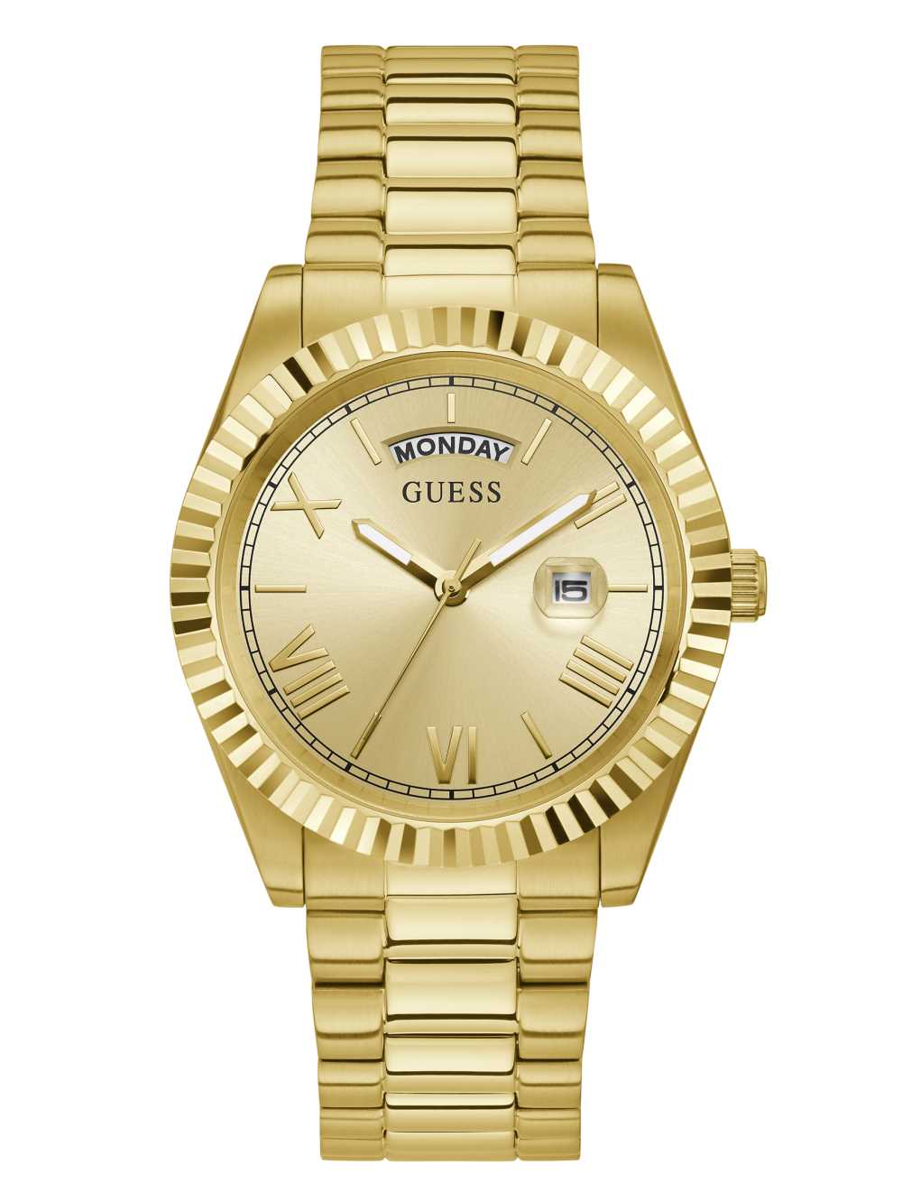 Guess Gold-Tone Analog Klocka Herr Olika Färger | 032517-UNE