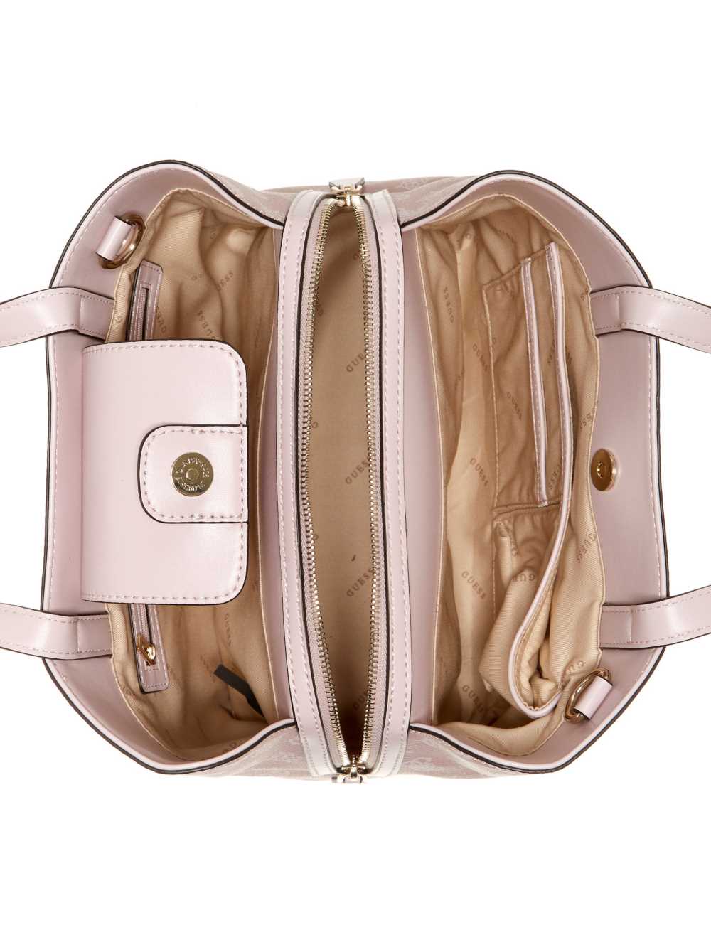 Guess Hensely Logo Girlfriend Satchel Väska Dam Olika Färger | 962538-OAD