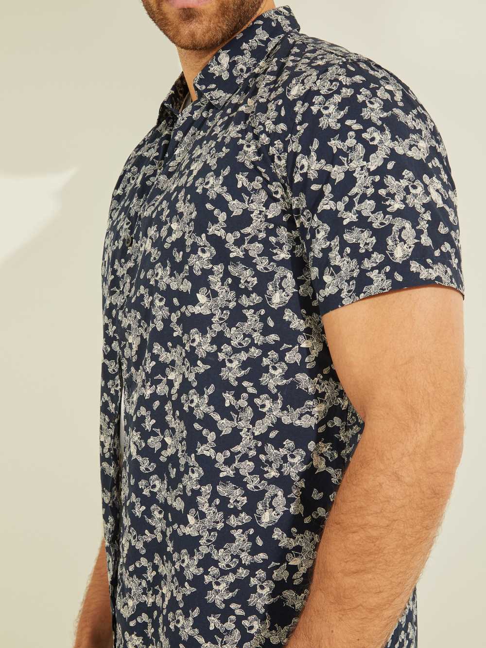 Guess Ivy Printed Skjorta Herr Mörkgröna | 062381-CLY