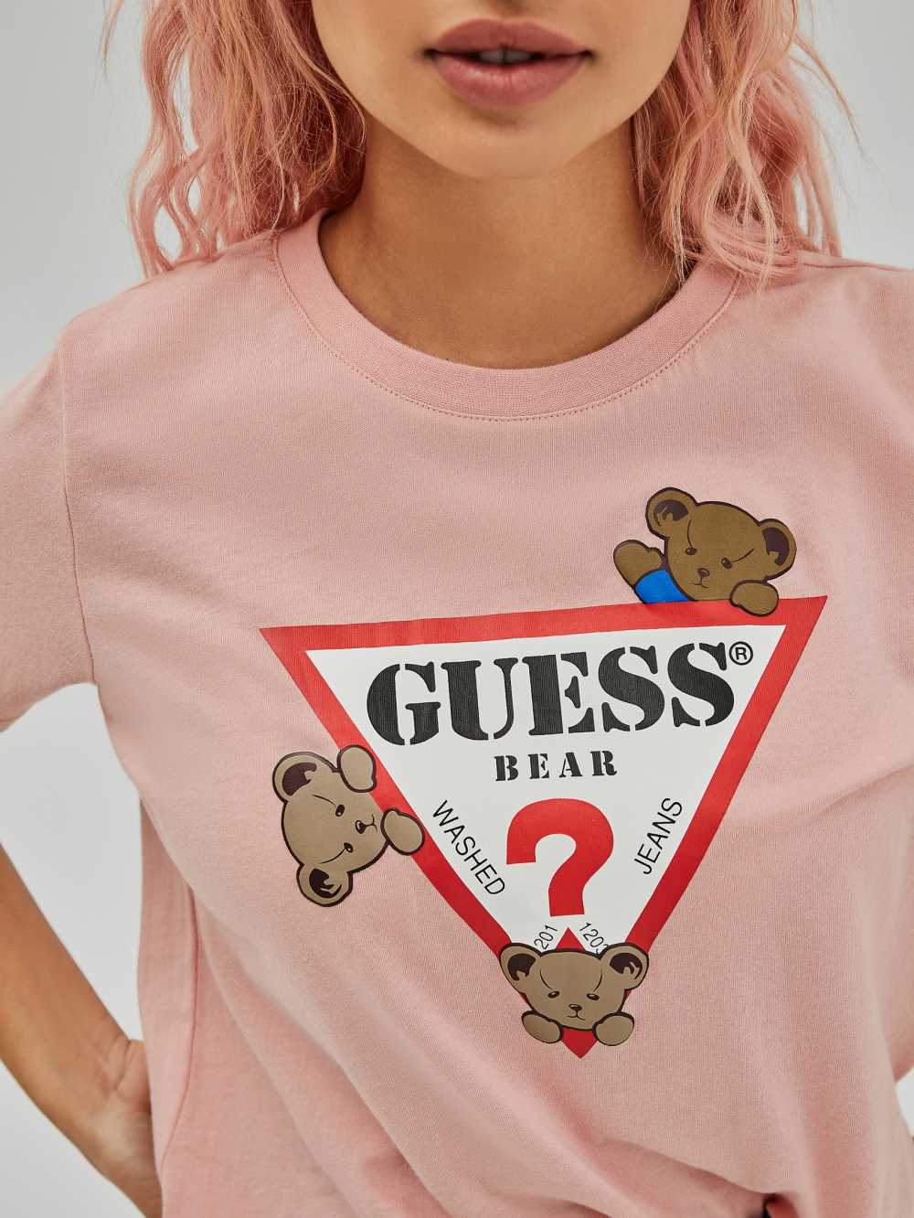 Guess Kaira Easy T-shirt Dam Rosa | 648079-KRL