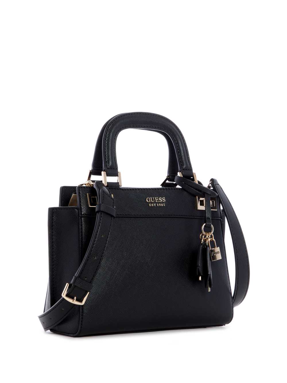 Guess Katey Girlfriend Satchel Väska Dam Svarta | 713892-GCU