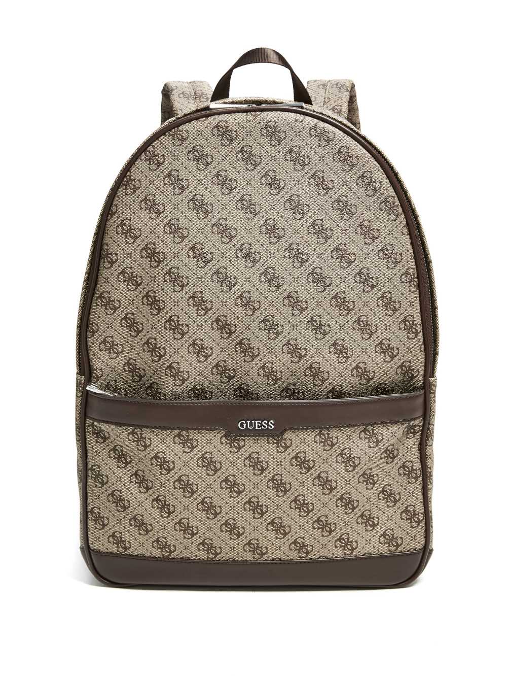 Guess Kevin Logo-Print Ryggsäck Dam Bruna | 401835-CFZ