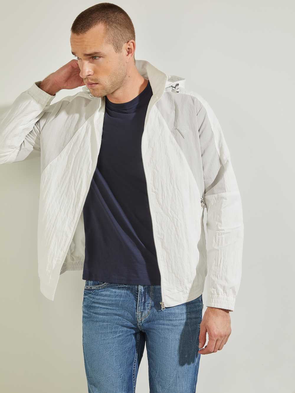 Guess Kian Color-Block Jacka Herr Grå | 139748-TRH