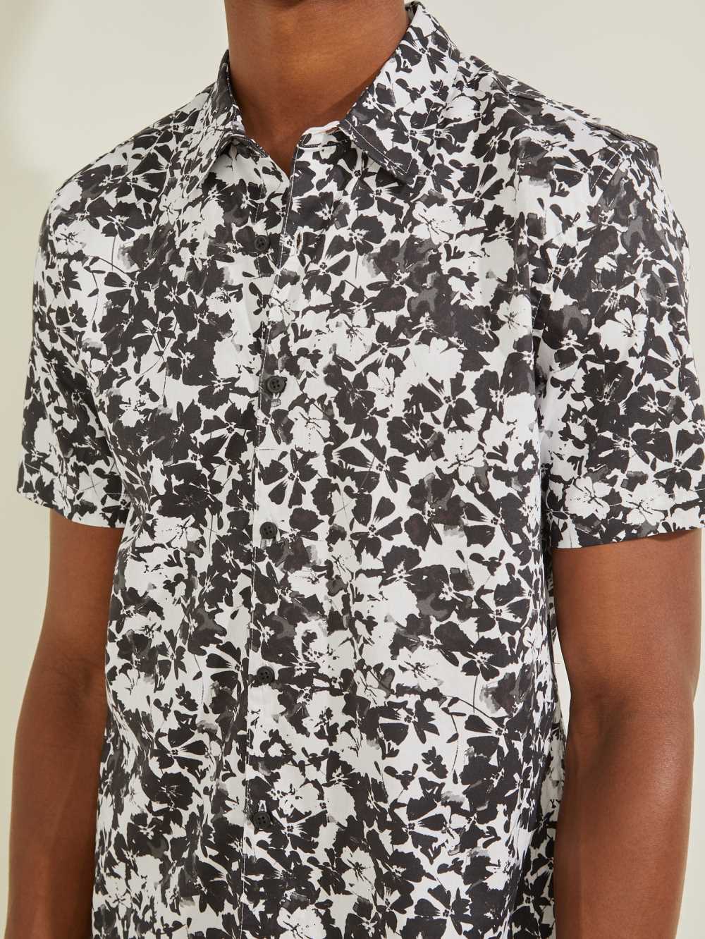 Guess Luxe Dried Blooms Skjorta Herr Vita | 479205-YAK