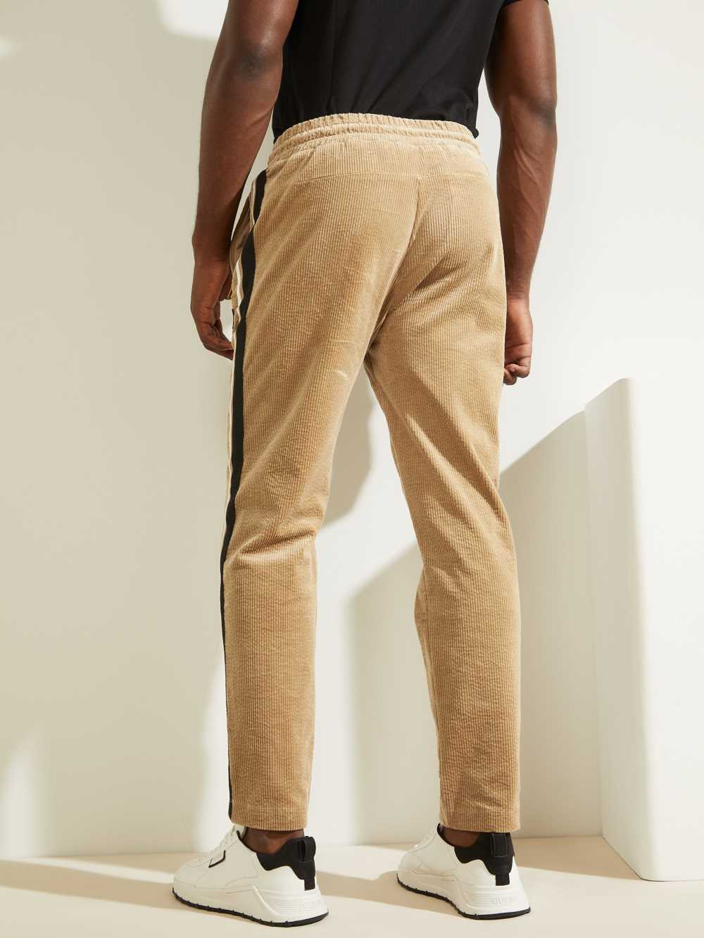 Guess Myron Corduroy Byxor Herr Khaki | 690784-KWP