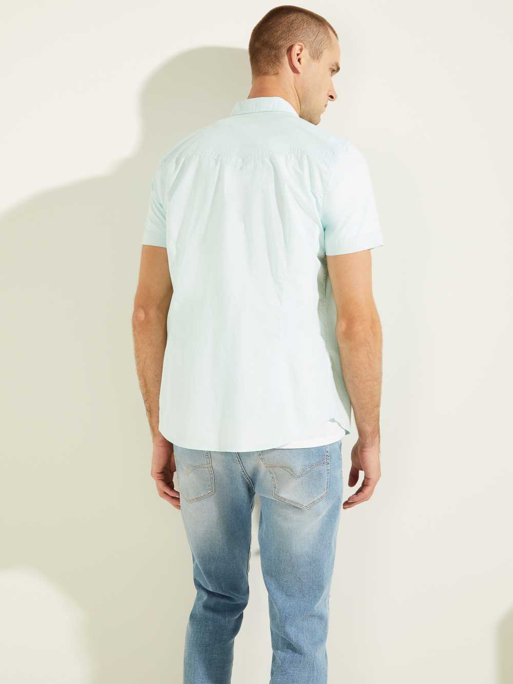 Guess Nottingham Western Skjorta Herr Blå | 604813-AKH