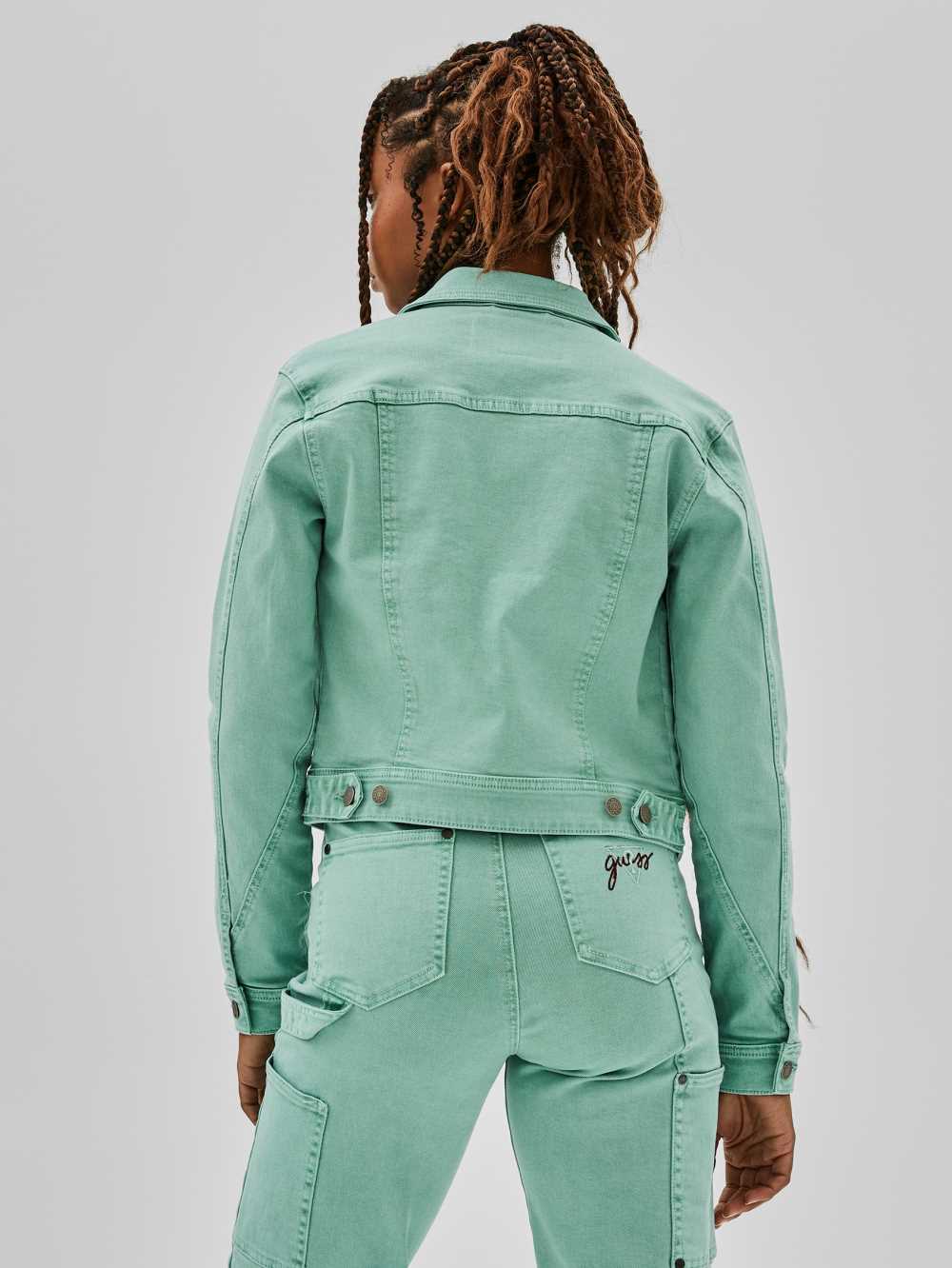 Guess Original x Anna Nicole Smith Denim Jacka Dam Gröna Blå | 908714-VUO