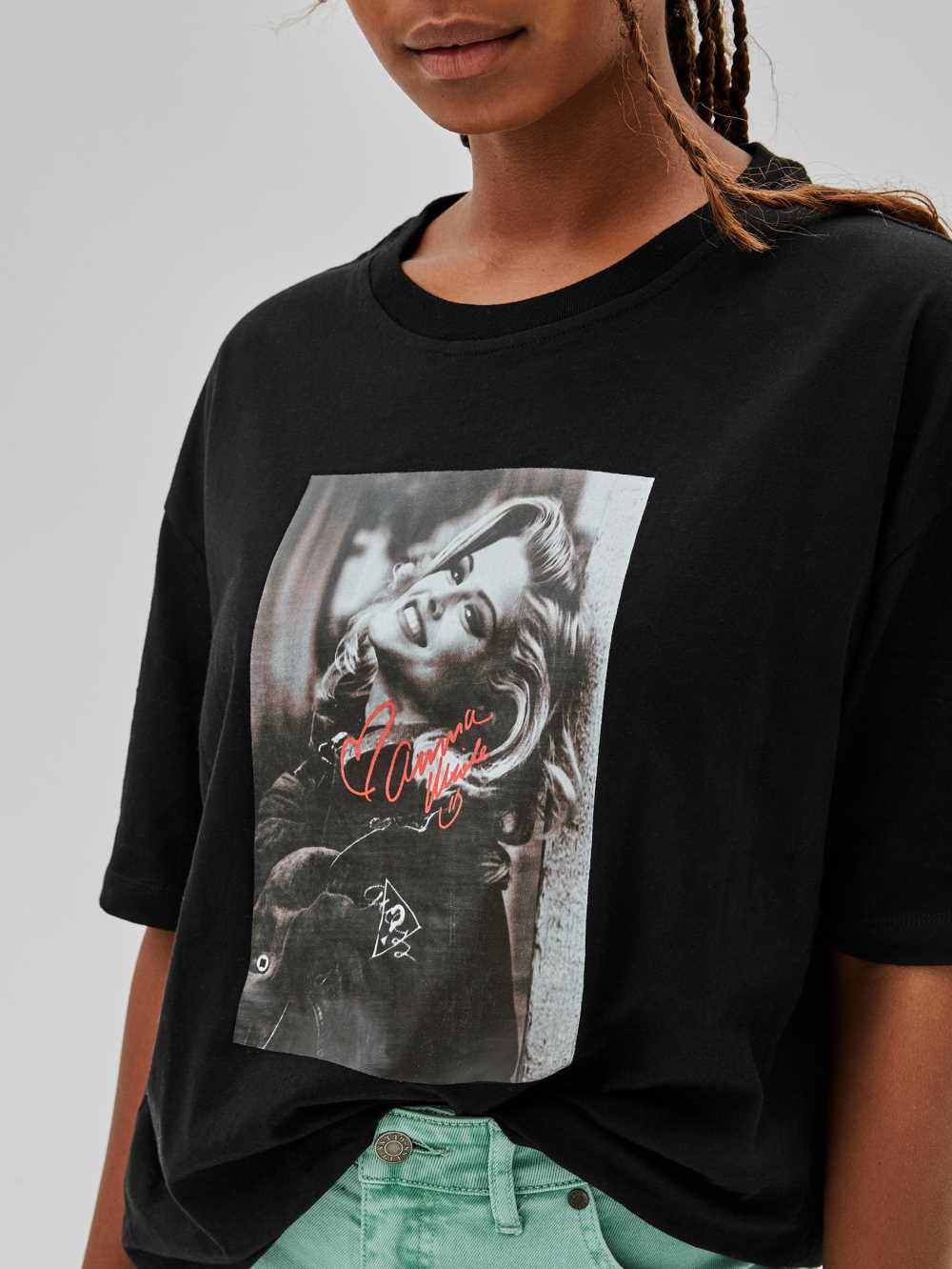 Guess Original x Anna Nicole Smith T-shirt Dam Svarta | 153867-VHI