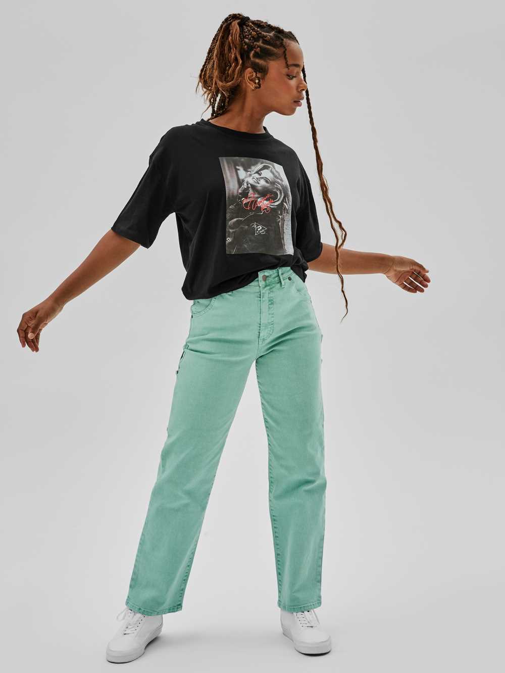 Guess Original x Anna Nicole Smith T-shirt Dam Svarta | 153867-VHI