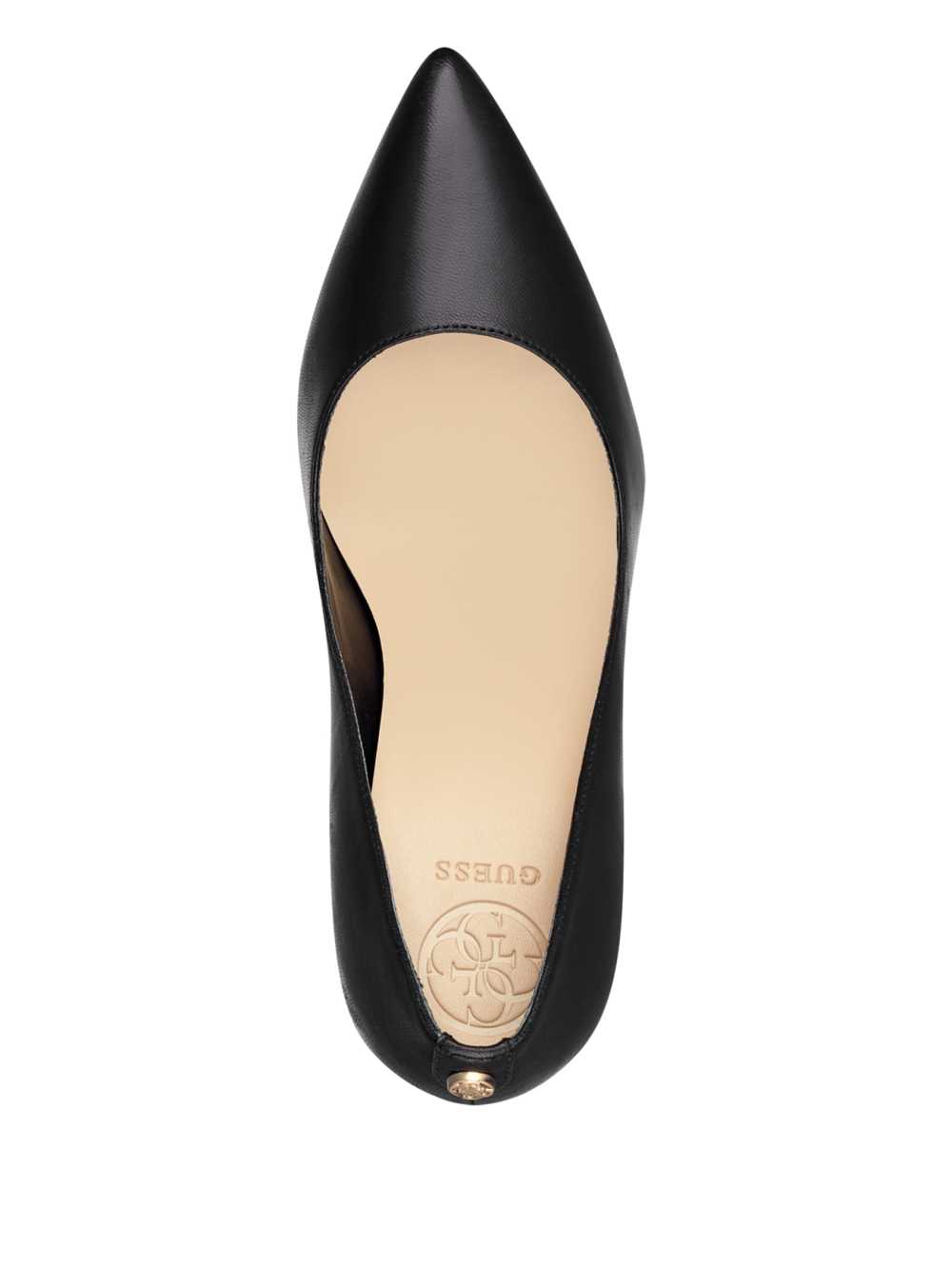 Guess Pointed Faux-Läder Pumps Pumps Dam Svarta | 409578-RQH