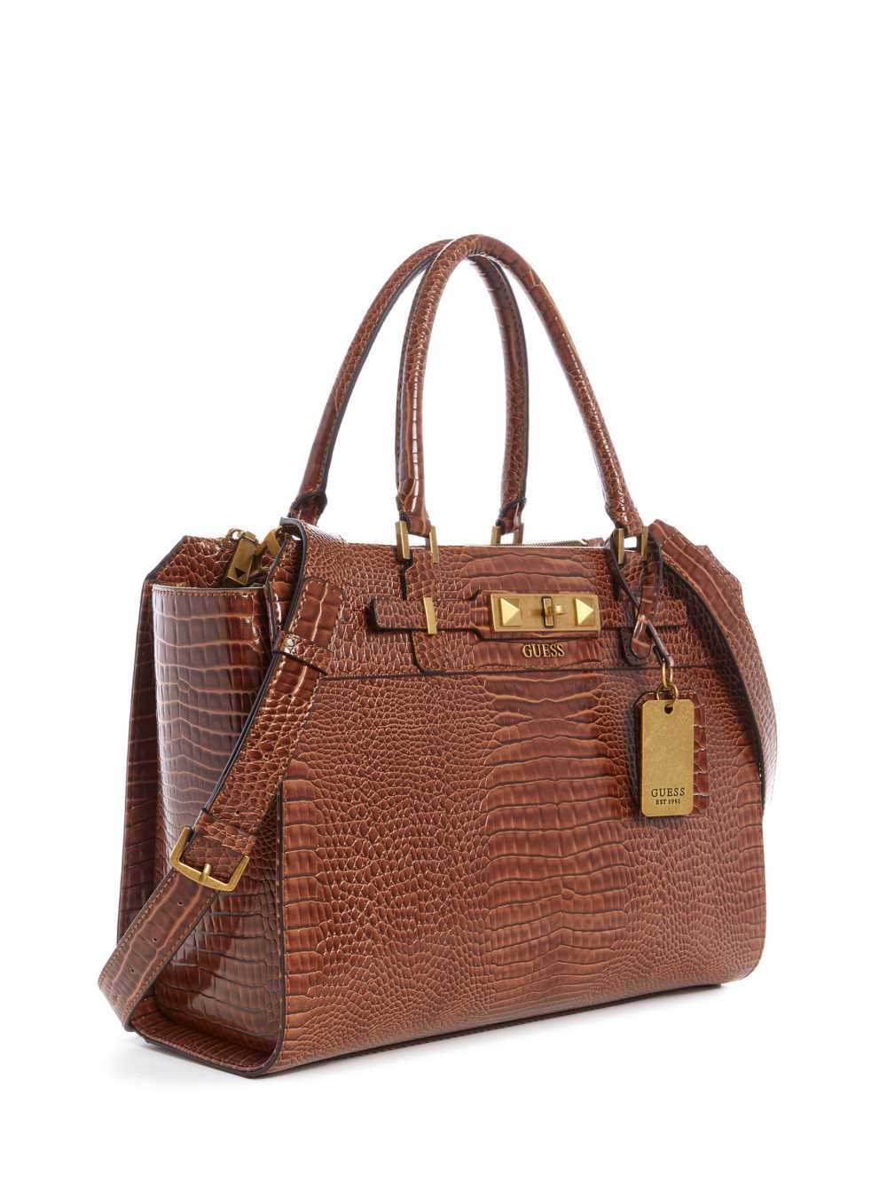 Guess Raffie Carryall Crossbody Väska Dam Bruna | 954210-EMU
