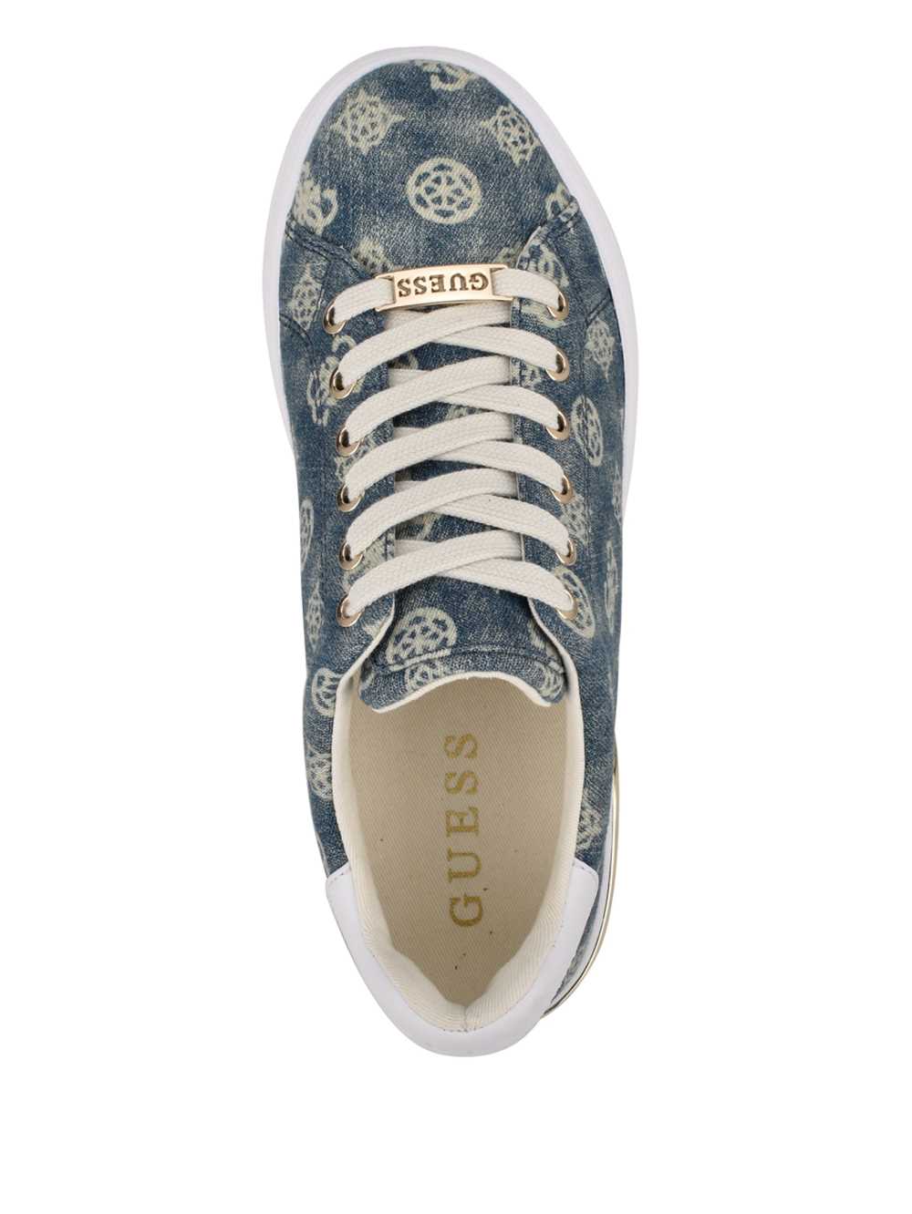 Guess Rollin Logo Low-Top Sneakers Dam Blå | 796248-RTX