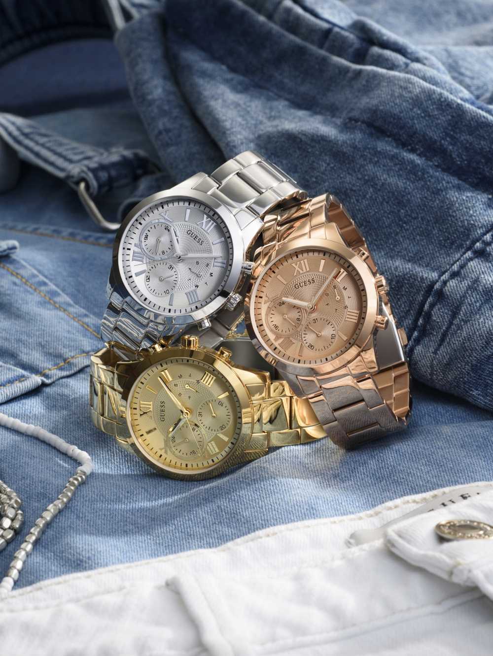 Guess Rose Gold-Tone Klocka Dam Guld | 104638-BZM