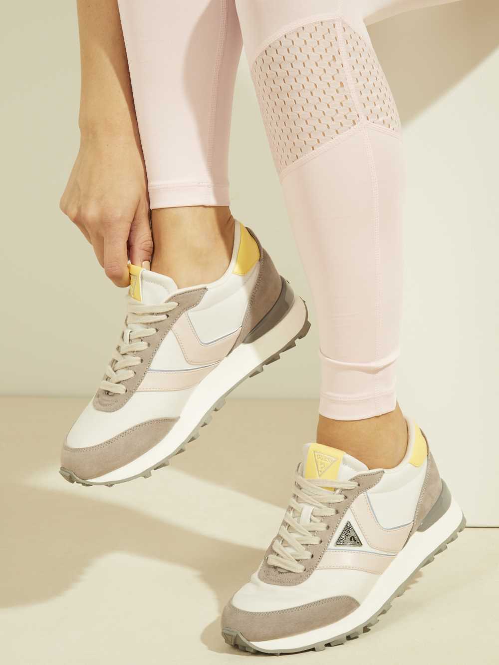 Guess Samsin Color-Blocked Sneakers Dam Grå | 415803-CFG
