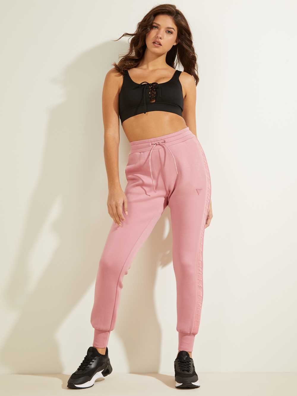 Guess Scuba Logo Tape Mjukisbyxor Dam Rosa | 396417-RKY