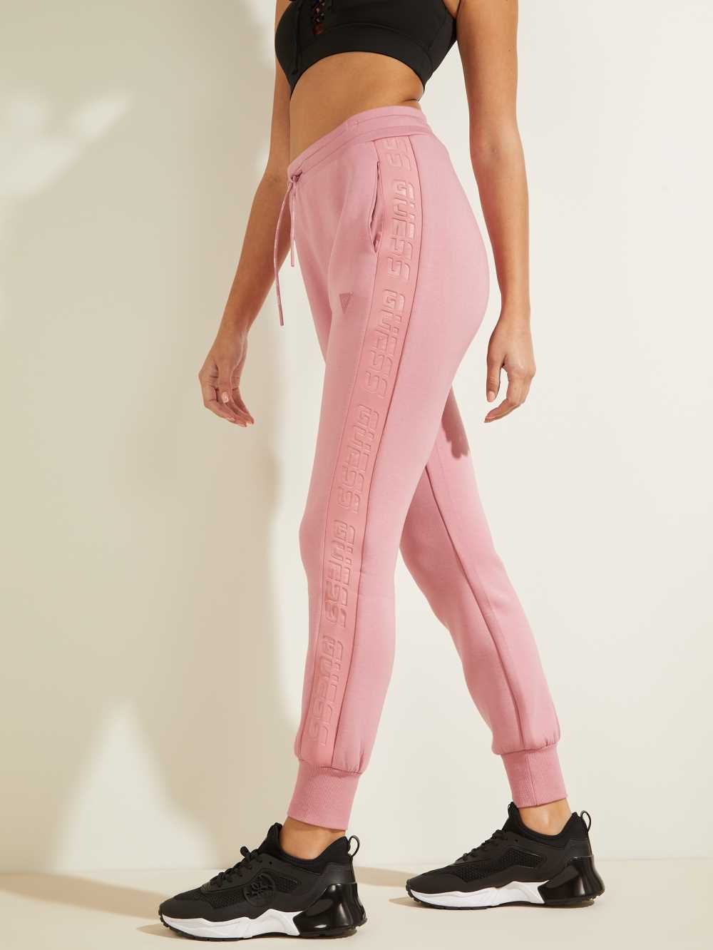 Guess Scuba Logo Tape Mjukisbyxor Dam Rosa | 396417-RKY