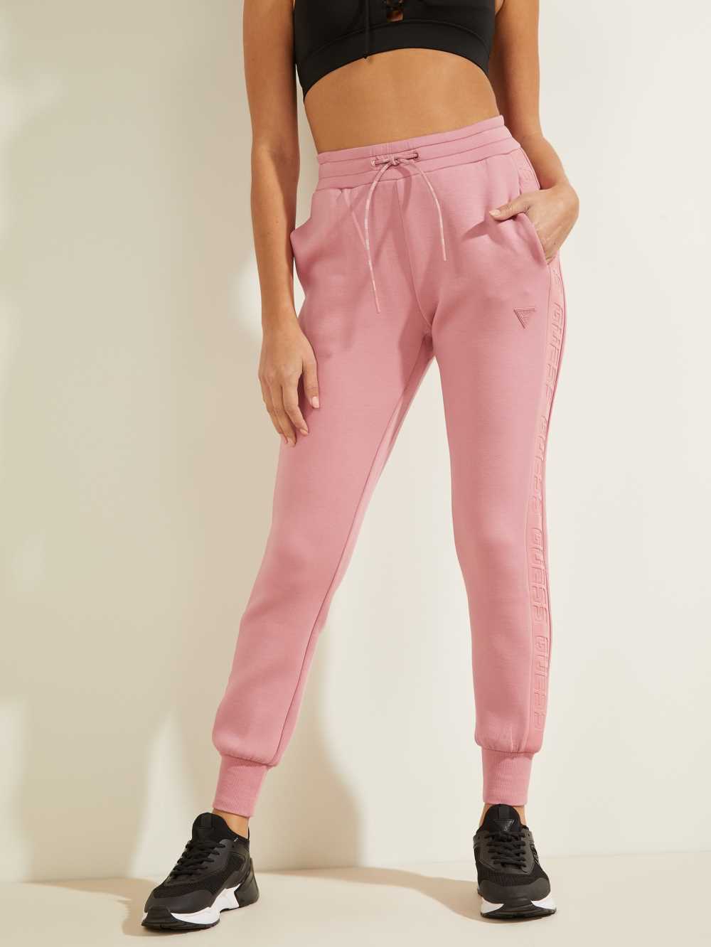 Guess Scuba Logo Tape Mjukisbyxor Dam Rosa | 396417-RKY