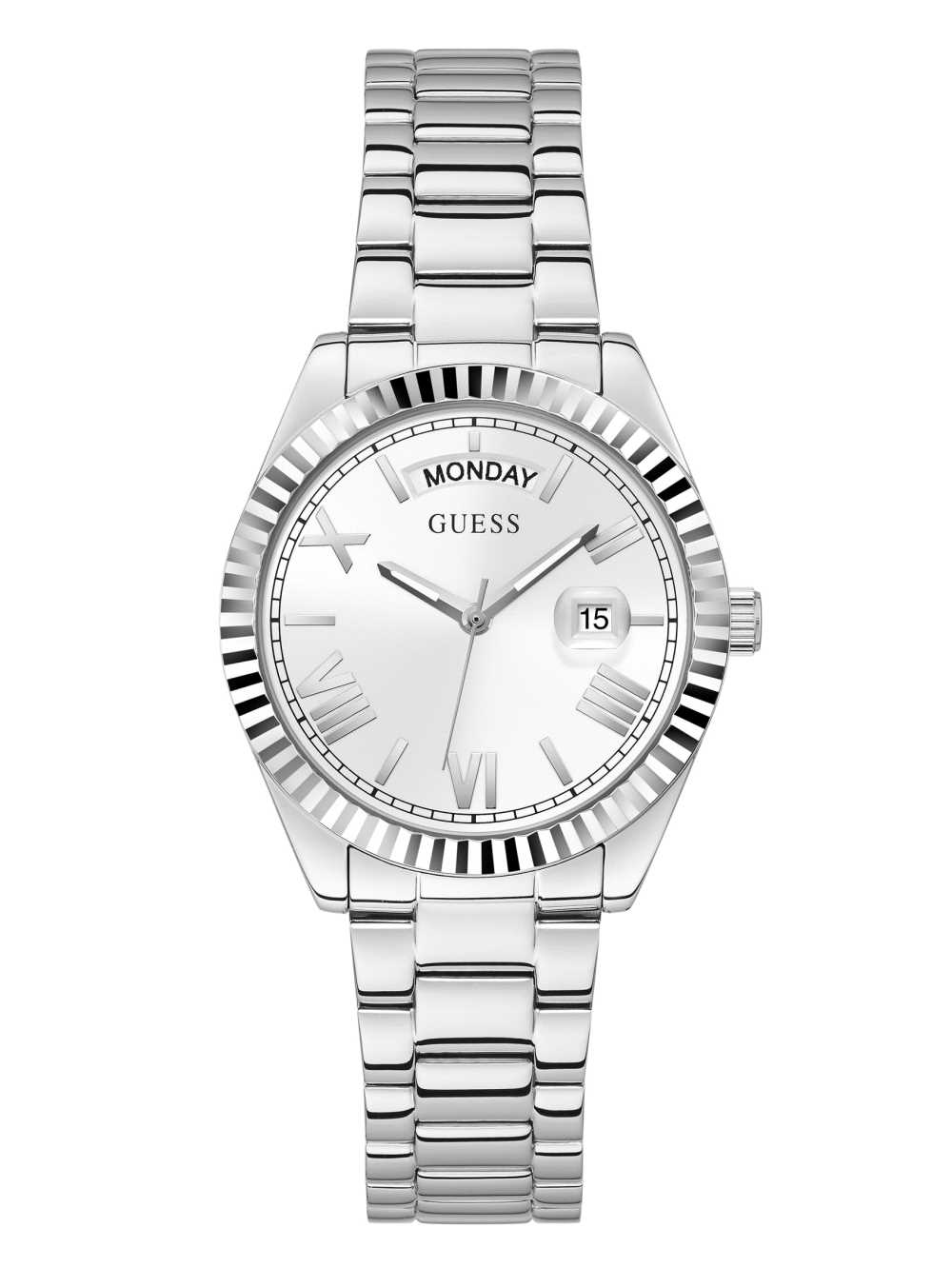 Guess Silver-Tone Analog Klocka Dam Olika Färger | 625879-NLD