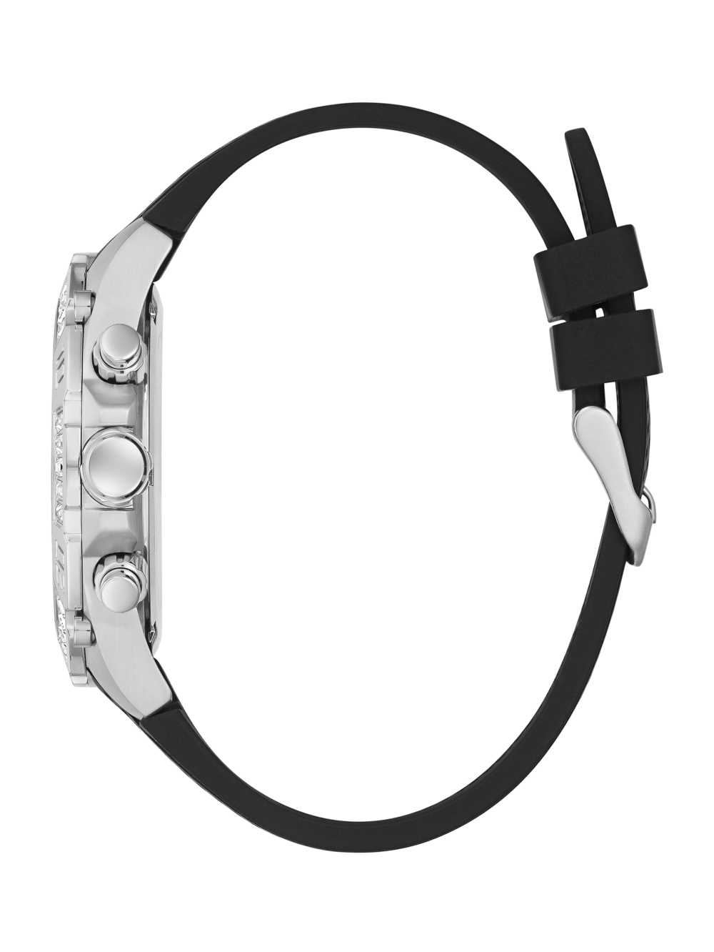 Guess Silver-Tone And Black Tachymeter Klocka Herr Olika Färger | 289410-FIK