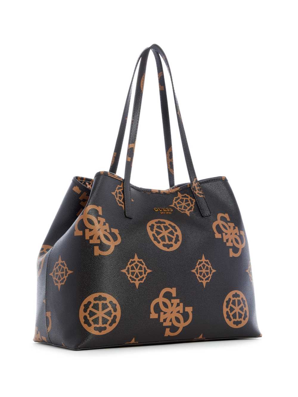Guess Vikky Logo Large Toteväska Dam Svarta Blommiga | 987435-XON