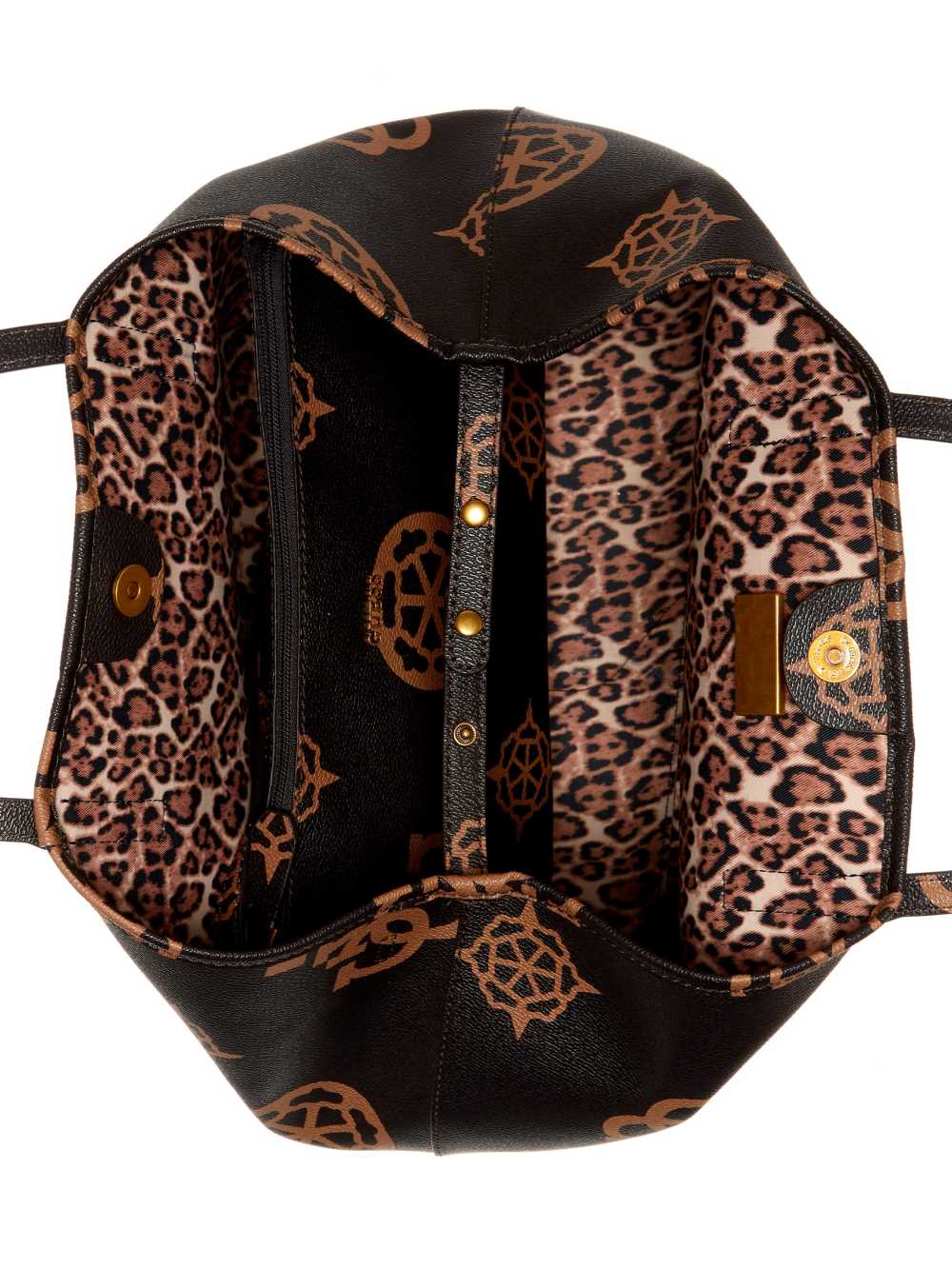 Guess Vikky Logo Large Toteväska Dam Svarta Blommiga | 987435-XON